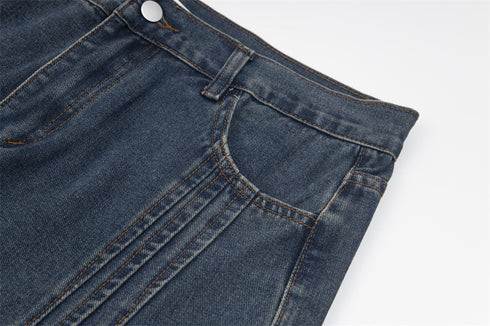 Unisex Ripped Denim Trousers